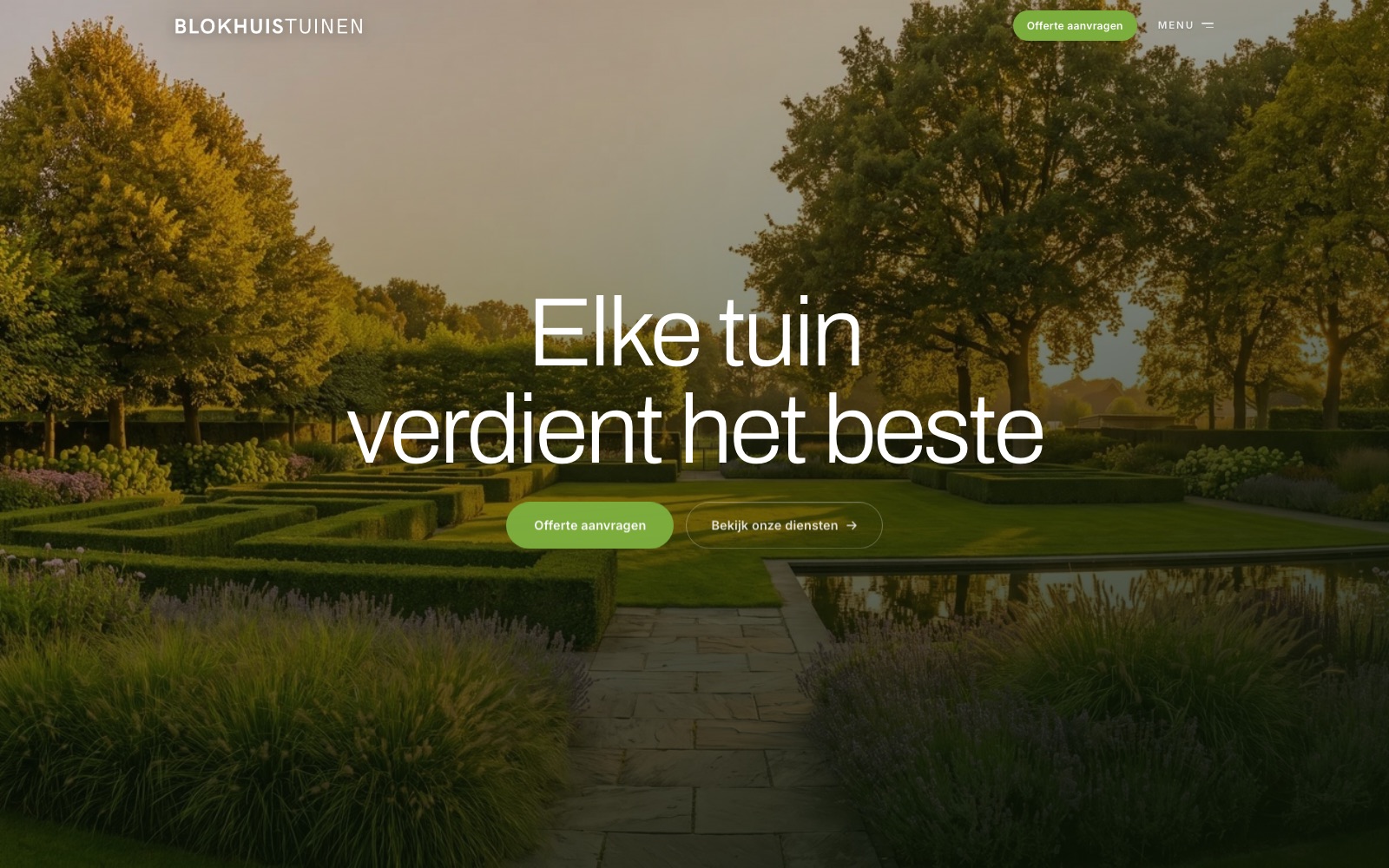 De website die wij voor Blokhuis Tuinen bouwden